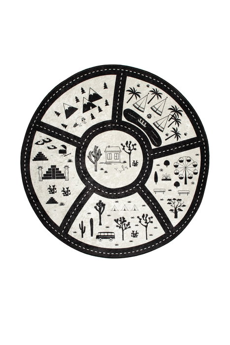 Conceptum Black City Alfombra 140 cm Multicolor Conceptum Black City Alfombra 140 cm Multicolor